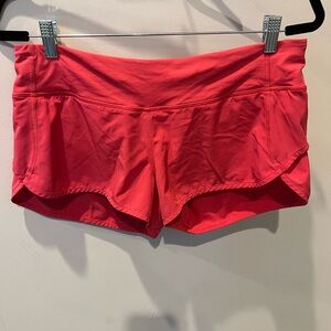 Lululemon Pink Speed Shorts